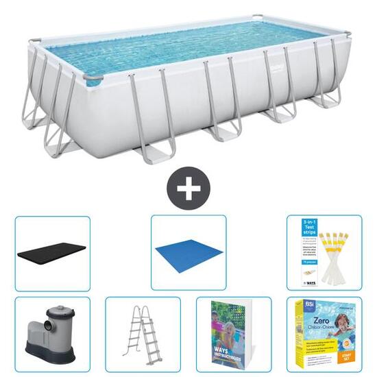 BESTWAY Piscina Bestway Power Steel Rectangular - 549x274x122 cm - S546