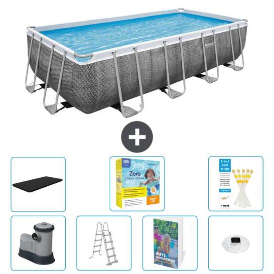 BESTWAY Piscina Bestway Power Steel Rectangular - 549x274x122 cm - S526