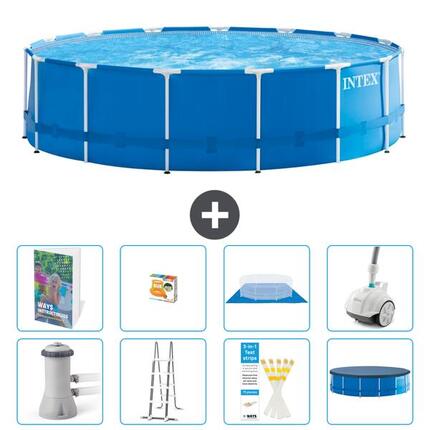INTEX Piscina con estructura Redonda - 457x122 cm - 9-piezas S590