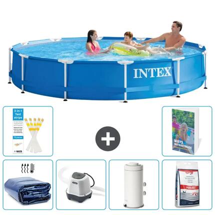INTEX Piscina con estructura Redonda - 366x76 cm - 5-piezas S155