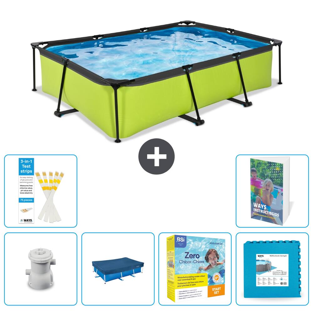 EXIT TOYS Piscina Exit Rettangolare - 300x200x65 cm - 7-pezzi  S218 1/7
