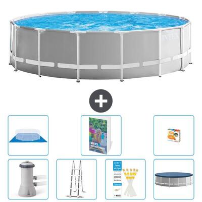 Prism frame zwembad rond - 457x122 cm - 8-delig s568