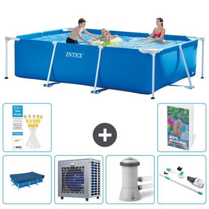 INTEX Piscina con estructura Rectangular - 300x200x75 cm - 7-piezas S139