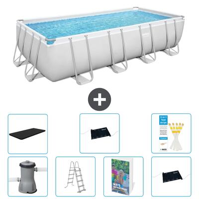 Bestway power steel rechthoekig - 488x244x122 cm - 6-delig s562