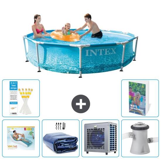 INTEX Basen ze stelażem Okrągły - 305x76 cm - 7-częściowy S112