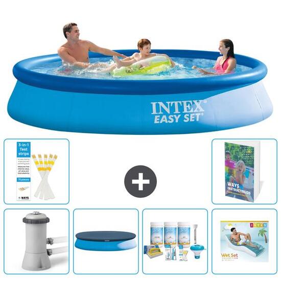 INTEX Basen Easy Set Okrągły - 366x76 cm - 7-częściowy S335