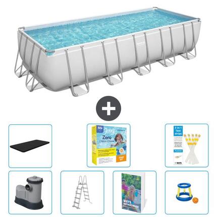 BESTWAY Piscina Bestway Power Steel Rectangular - 640x274x132 cm - S529