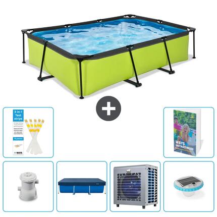 EXIT TOYS Basen Prostokątny - 300x200x65 cm - 7-częściowy S175