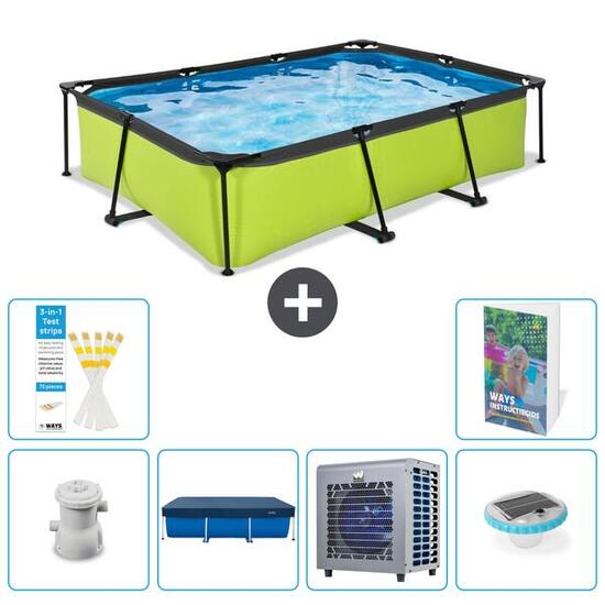EXIT TOYS Basen Prostokątny - 300x200x65 cm - 7-częściowy S175