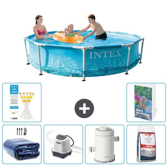 INTEX Basen ze stelażem Okrągły - 305x76 cm - 7-częściowy S155