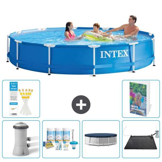 INTEX Piscina con estructura Redonda - 366x76 cm - 7-piezas S284
