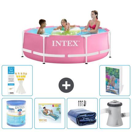 Piscine Tubulaire Ronde - 244x76 cm - 7-pièces S173