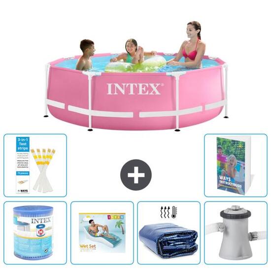 Piscine Tubulaire Ronde - 244x76 cm - 7-pièces S173