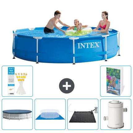 INTEX Basen ze stelażem Okrągły - 305x76 cm - 7-częściowy S92