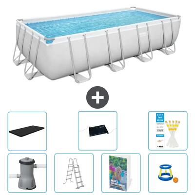 Bestway power steel rechthoekig - 488x244x122 cm - 6-delig s559