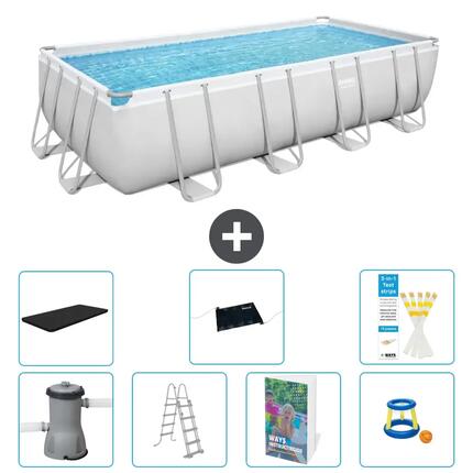 BESTWAY Piscina Bestway Power Steel Rectangular - 488x244x122 cm - S559
