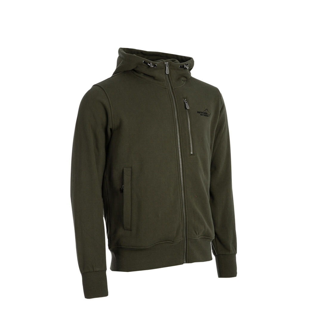 Sportlicher Hoodie Herren Oliv 2/6
