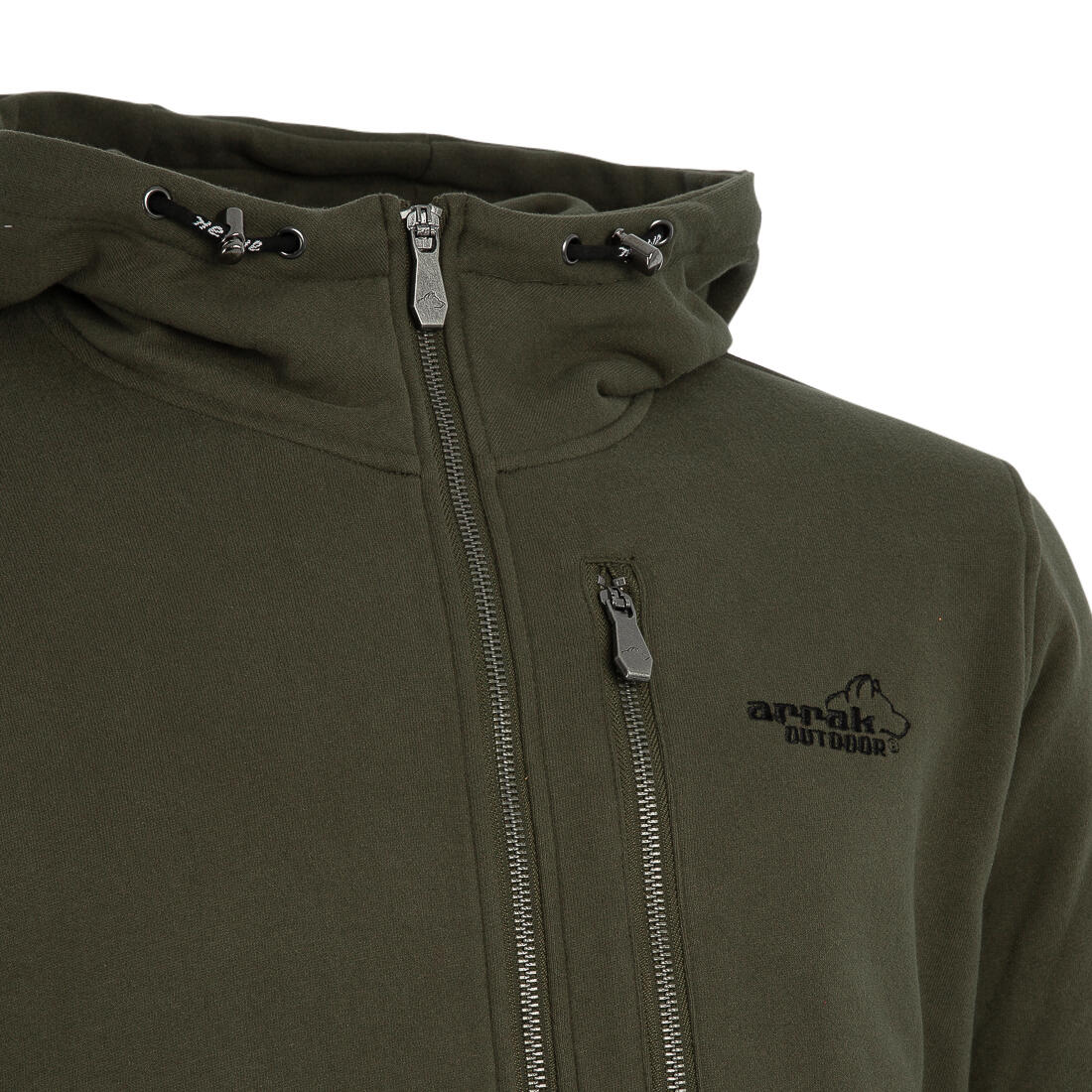 Sportlicher Hoodie Herren Oliv 5/6