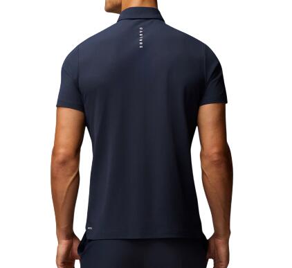 Castore Essential Polo, polo da golf da uomo, blu navy 3/4