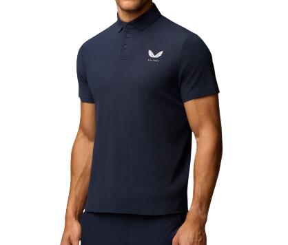 Castore Essential Polo, polo da golf da uomo, blu navy 2/4