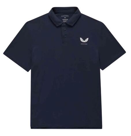 Castore Essential Polo, polo da golf da uomo, blu navy 1/4
