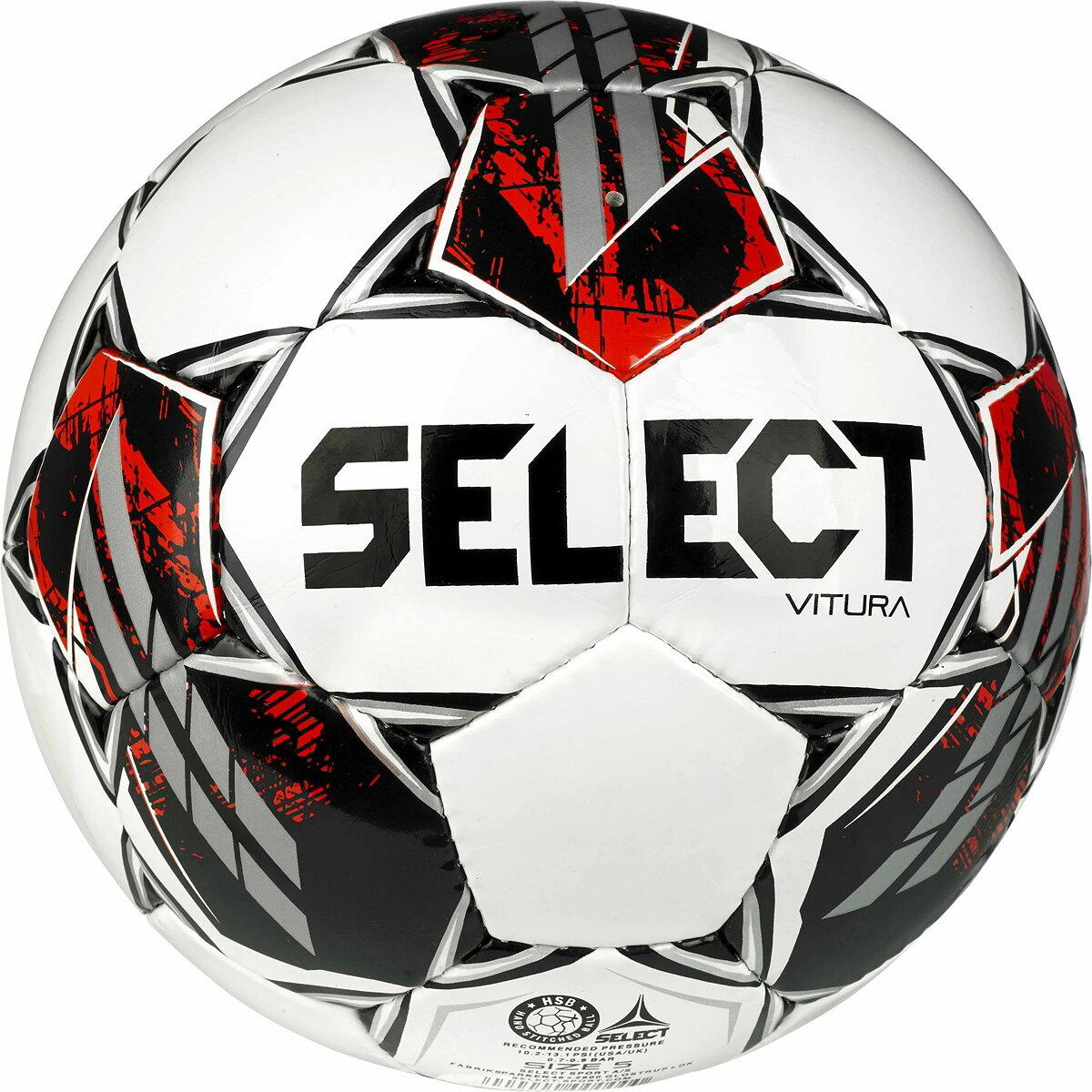 Select Vitura V23 Ballon d'entraînement - Blanc, Rouge - Taille 5 2/2