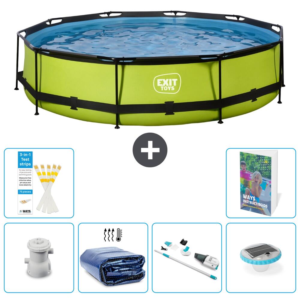 EXIT TOYS Piscina Exit Redonda - 360x76 cm - 7-piezas S204 1/7