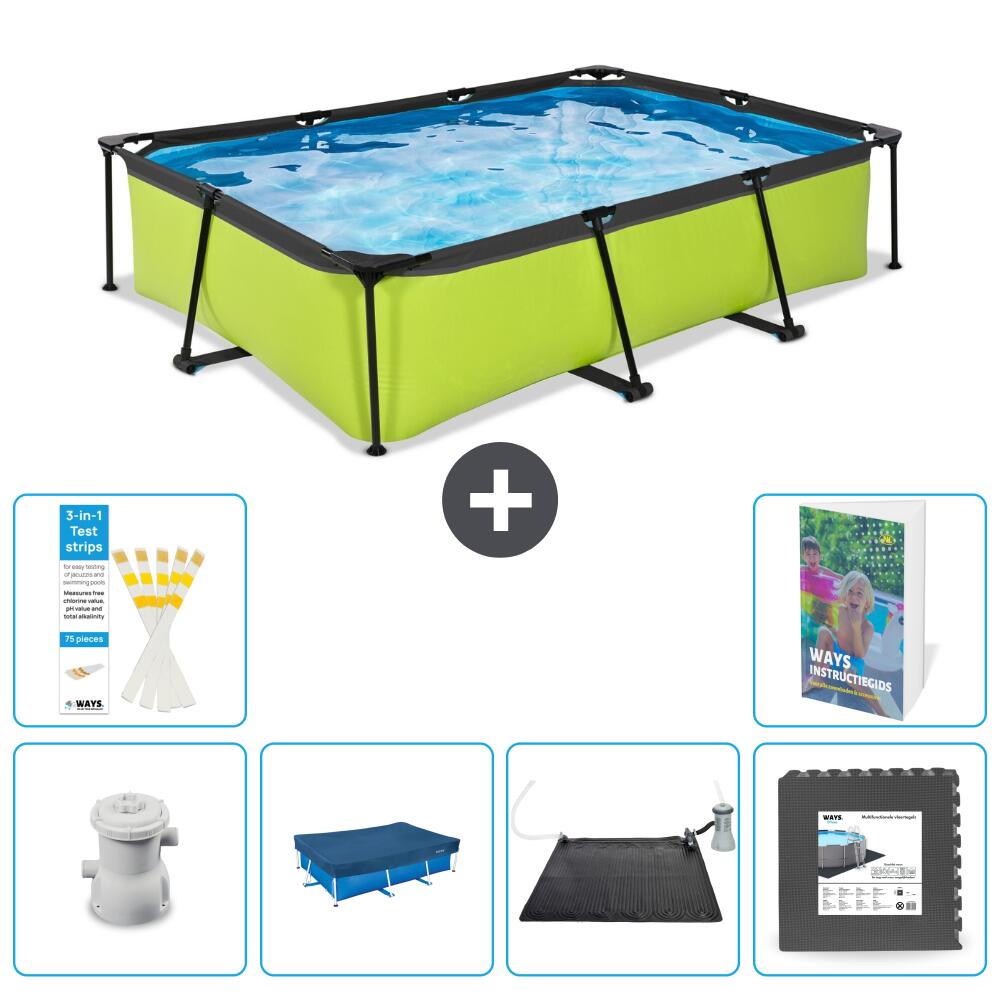 EXIT TOYS Piscina Exit Rettangolare - 300x200x65 cm - 7-pezzi  S227 1/7
