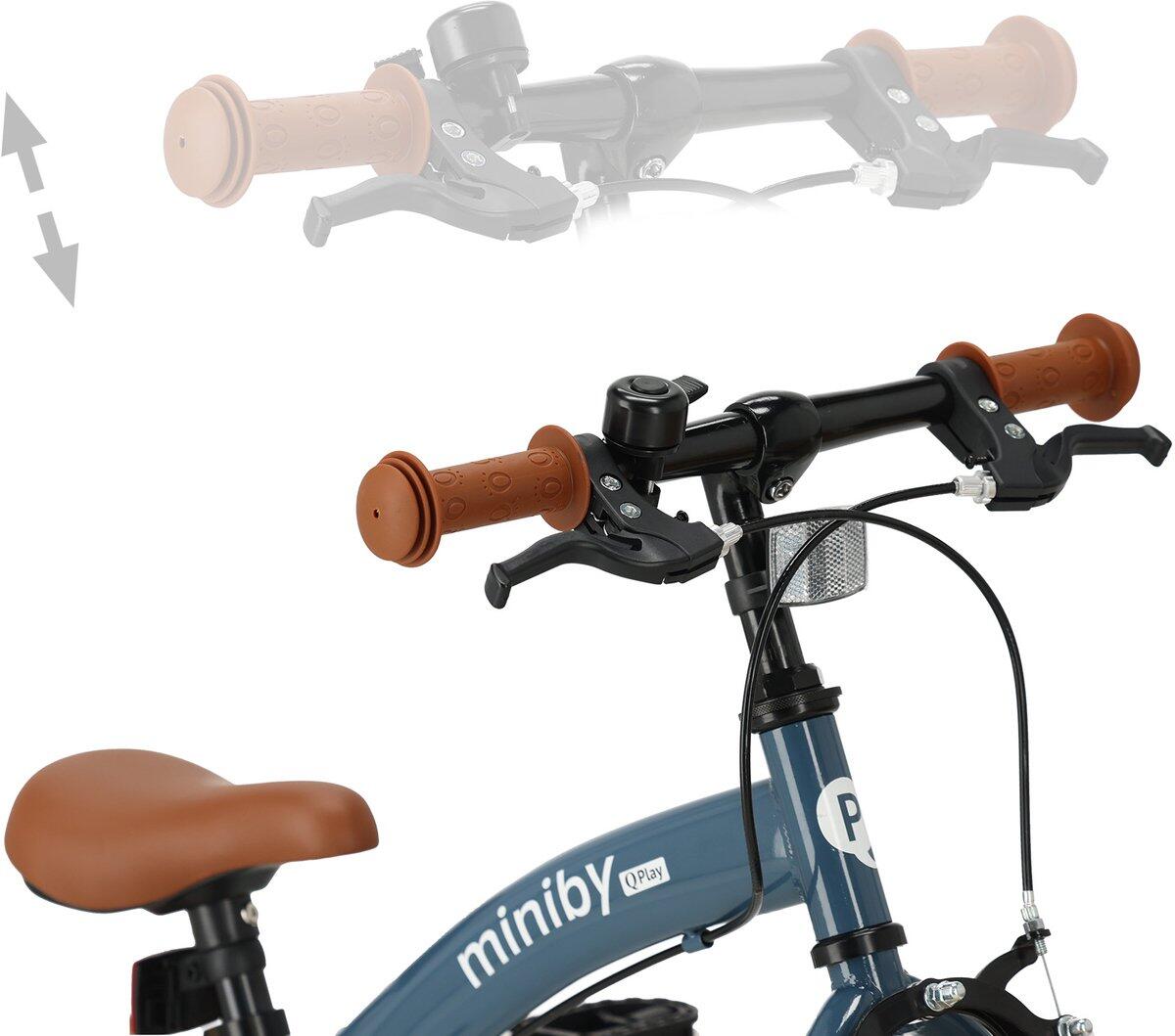 Qplay Miniby Kinderfiets 14 inch - 3 in 1 - loopfiets - Staal 3/7