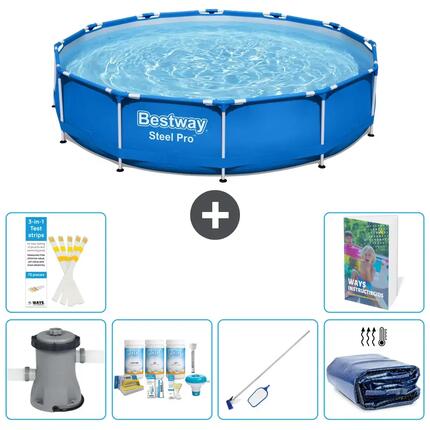 BESTWAY Piscina Bestway Steel Pro Redonda - 366x76 cm - 5-piezas S267