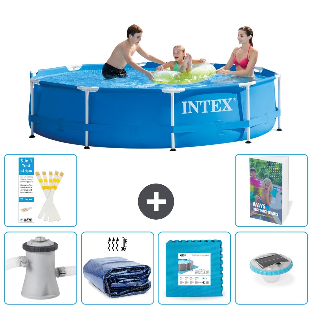 INTEX Basen ze stelażem Okrągły - 305x76 cm - 7-częściowy S326 1/7