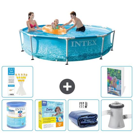 INTEX Basen ze stelażem Okrągły - 305x76 cm - 7-częściowy S50