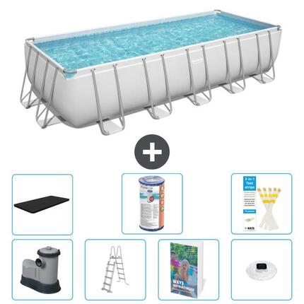 BESTWAY Piscina Bestway Power Steel Rectangular - 640x274x132 cm - S622