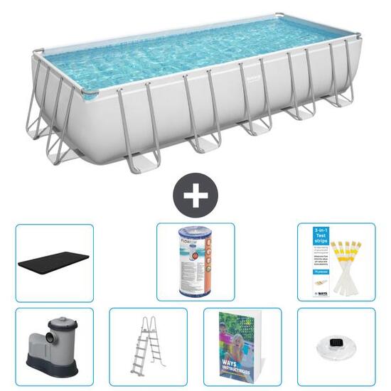 BESTWAY Piscina Bestway Power Steel Rectangular - 640x274x132 cm - S622