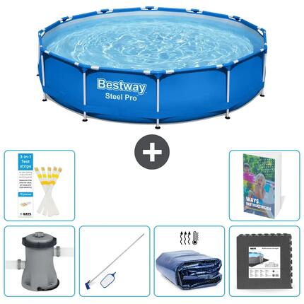 BESTWAY Piscina Bestway Steel Pro Redonda - 366x76 cm - 5-piezas S217
