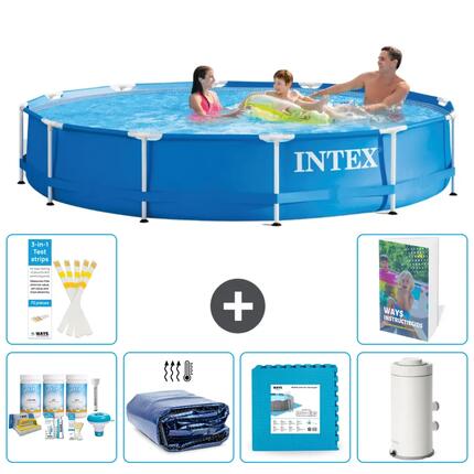 INTEX Piscina con estructura Redonda - 366x76 cm - 5-piezas S14