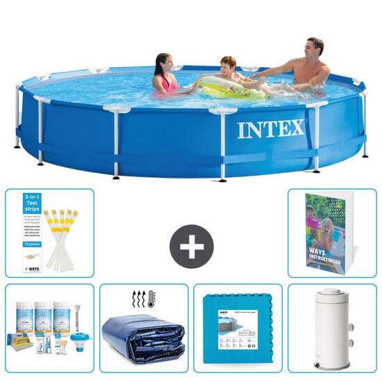 INTEX Piscina con estructura Redonda - 366x76 cm - 5-piezas S14