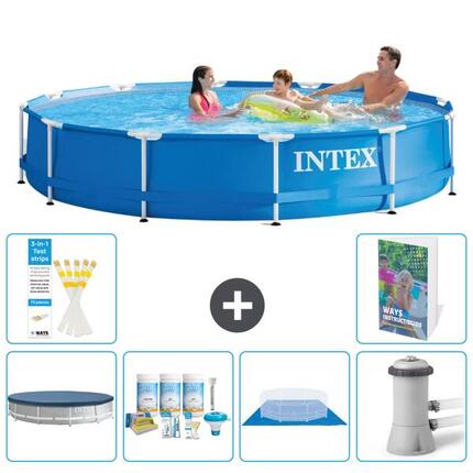 Piscine Tubulaire Ronde - 366x76 cm - 7-pièces S77