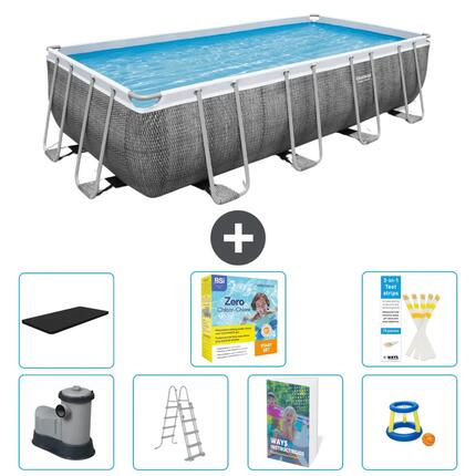 BESTWAY Piscina Bestway Power Steel Rectangular - 549x274x122 cm - S529
