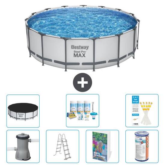 Bestway Steel Pro MAX Rund - 488x122 cm - 6-teilig S556