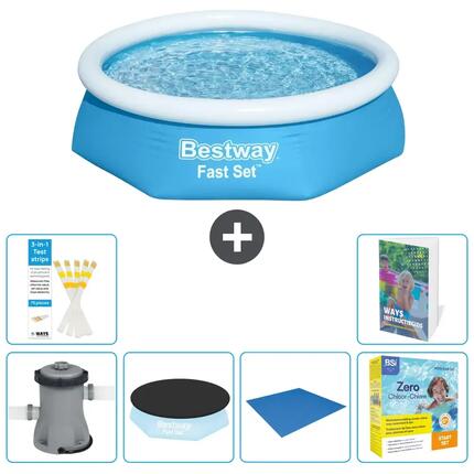 BESTWAY Piscina Bestway Fast Set Redonda - 244x61 cm - 5-piezas S198