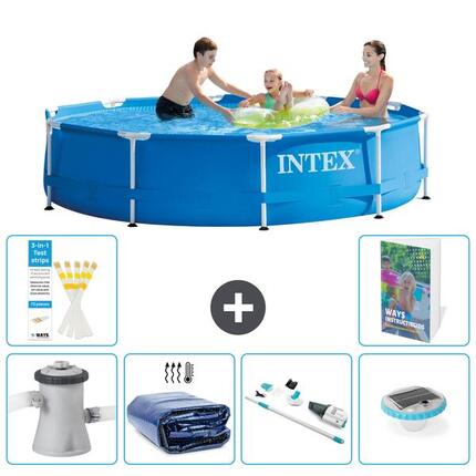 INTEX Basen ze stelażem Okrągły - 305x76 cm - 7-częściowy S204