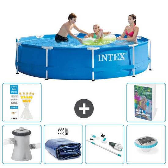 INTEX Basen ze stelażem Okrągły - 305x76 cm - 7-częściowy S204