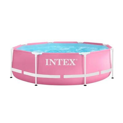 Intex metal frame 244x76cm zwembad - roze