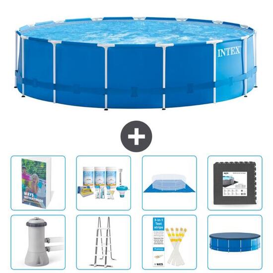 INTEX Piscina con estructura Redonda - 457x122 cm - 9-piezas S581