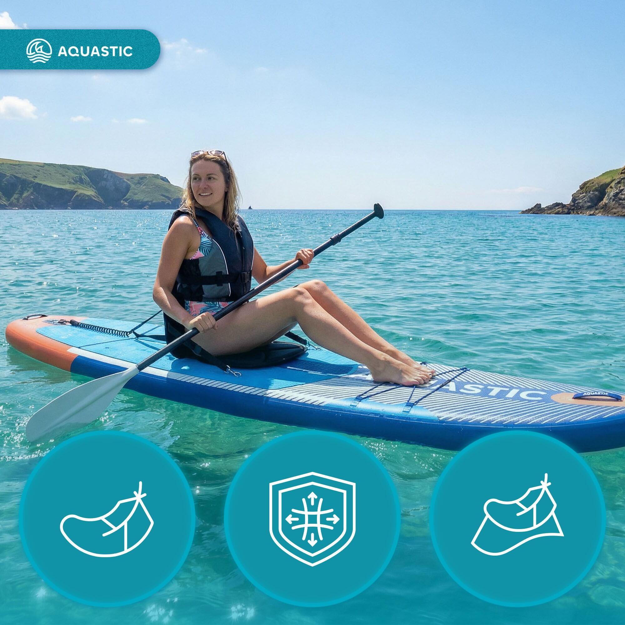 Sedile da kayak per tavola SUP AQUASTIC AQS-B4I185-BK con borsa 7/7