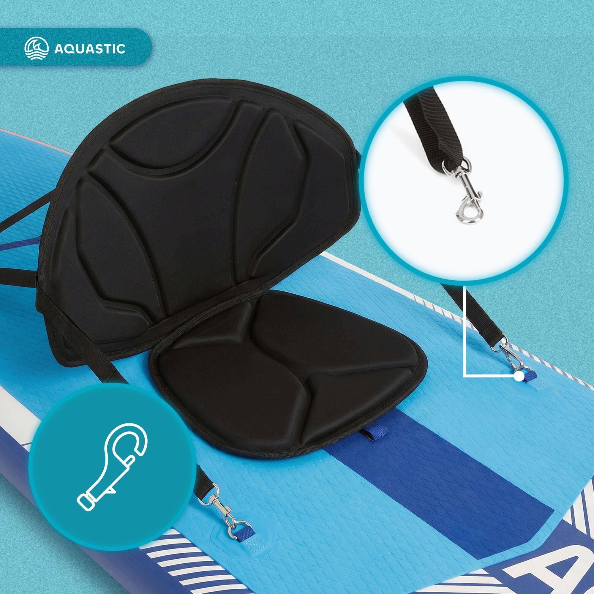 Sedile da kayak per tavola SUP AQUASTIC AQS-B4I185-BK con borsa 6/7