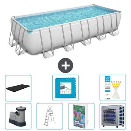 BESTWAY Piscina Bestway Power Steel Rectangular - 640x274x132 cm - S601