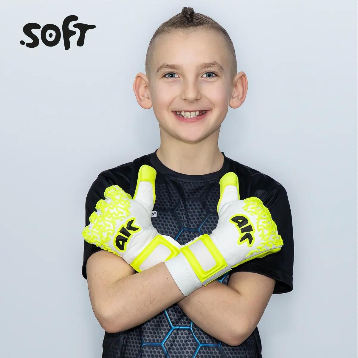 Rękawice bramkarskie dla dzieci 4keepers SOFT TIMBER HNC JUNIOR 2/7