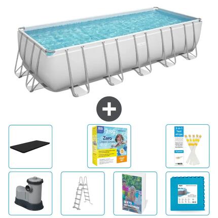 BESTWAY Piscina Bestway Power Steel Rectangular - 640x274x132 cm - S566